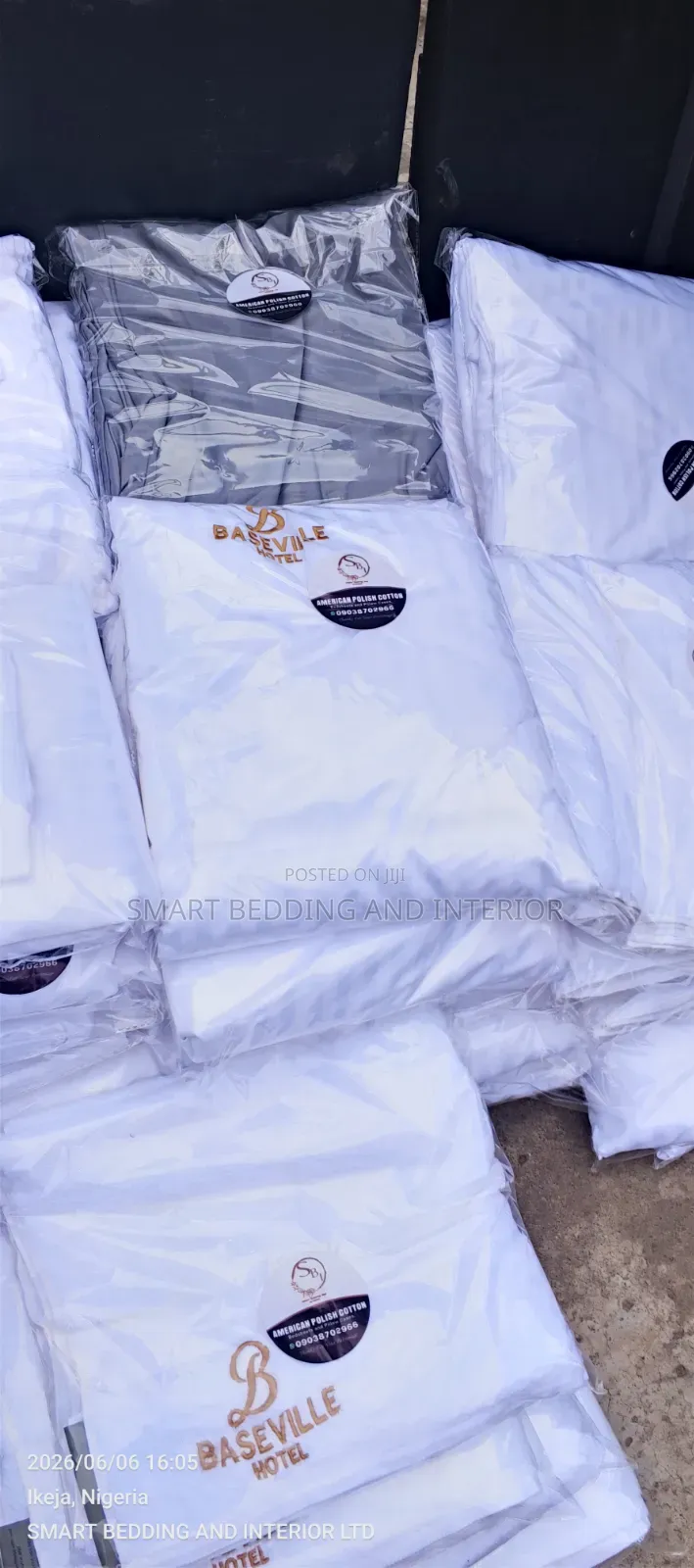 All White American Bedsheets and Duvet