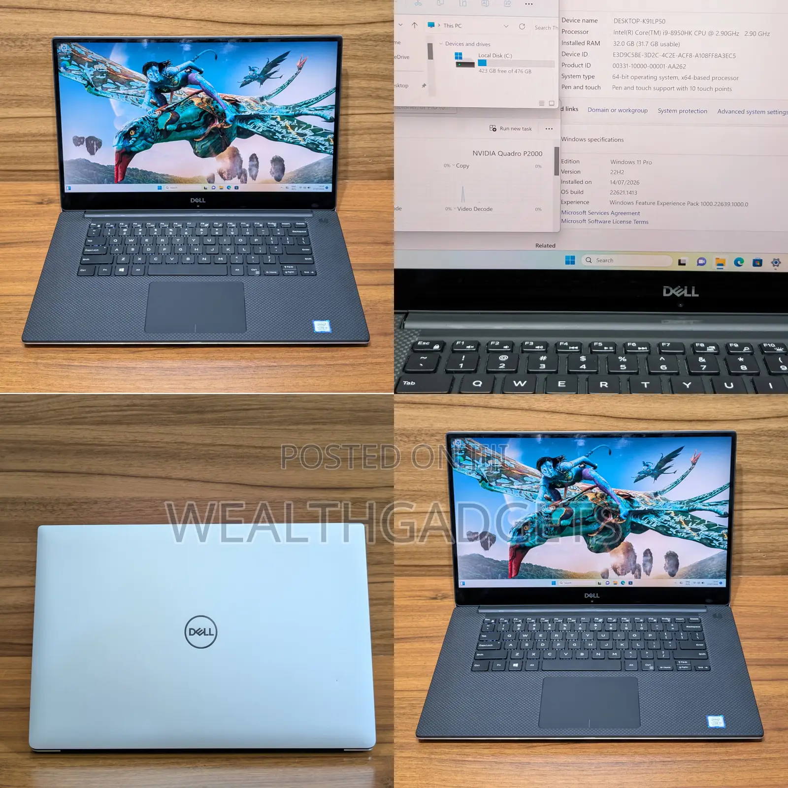 Laptop Dell Precision 5530 32GB Intel Core i9 SSD 512GB