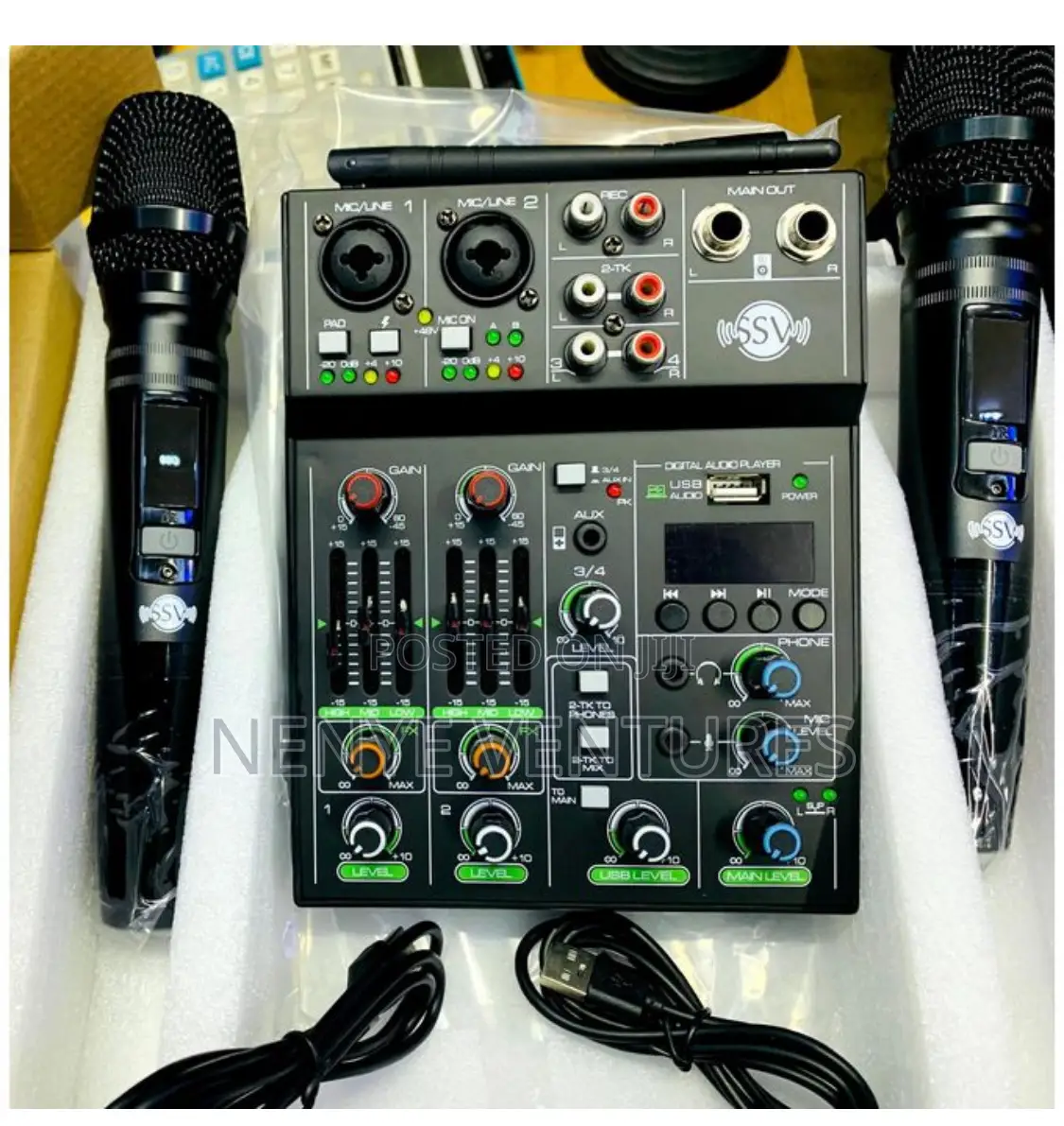 Professional Mixer 4 Channel Inbuilt With Microphone