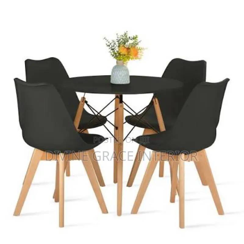 Restaurant Dining Table Set With 4 Chairs