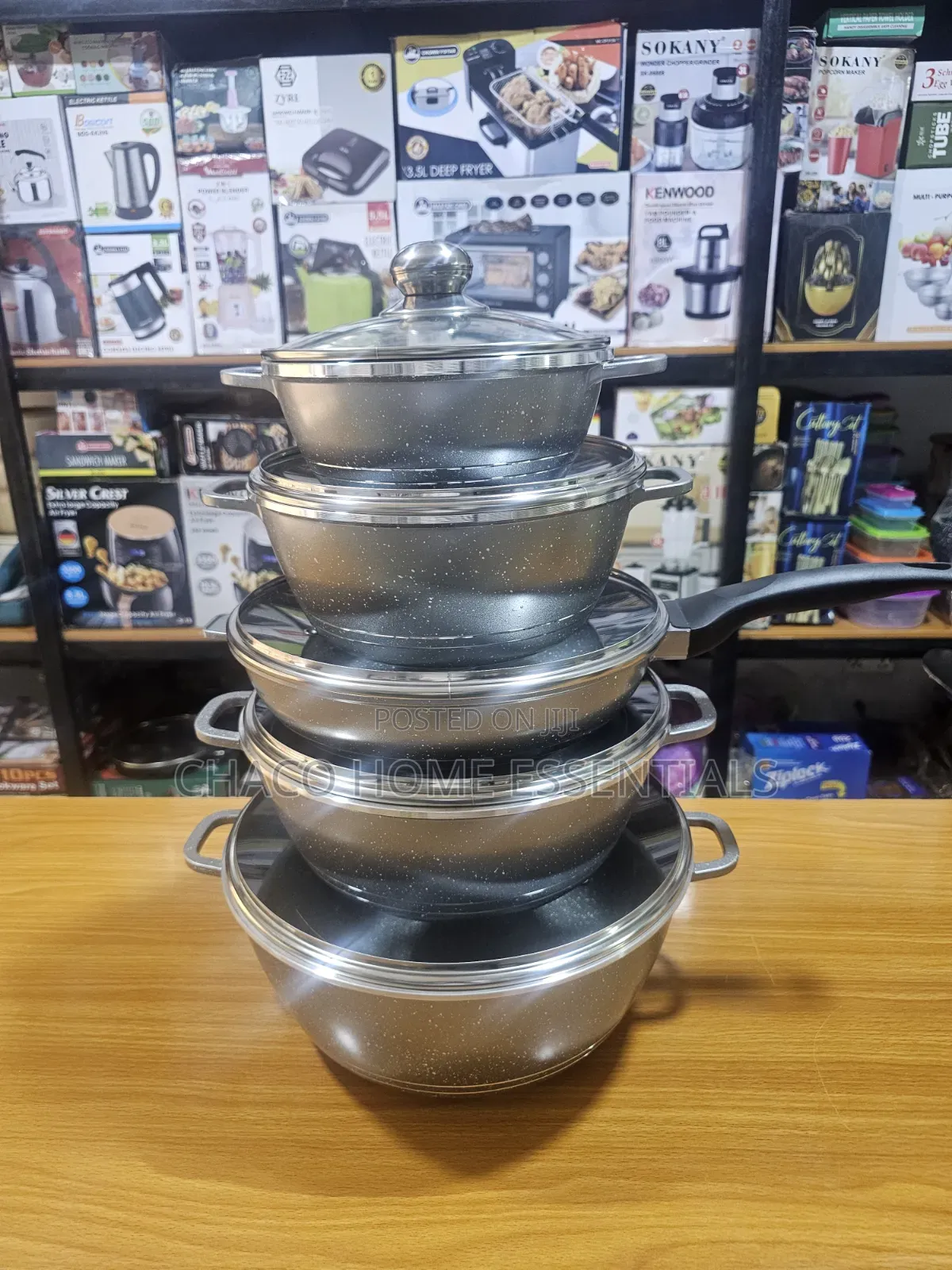3pcs Granite Coating Non-Stick Cookware Set