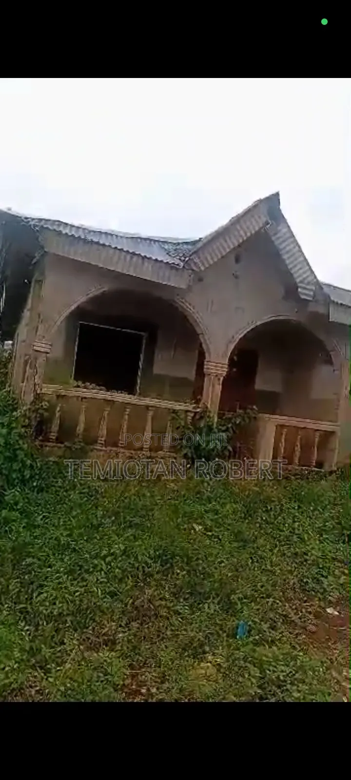 2 Bedroom Flat on Half Plot of Land at Canaanland Fully Developed Area