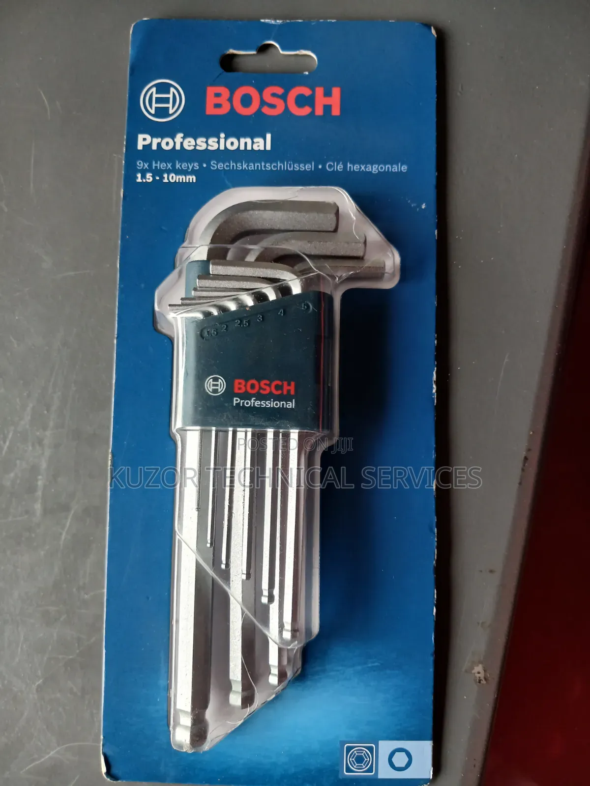 1.5 - 10mm 9pcs Hex Key Set