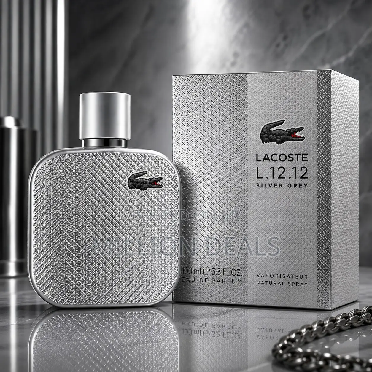 Lacoste L.12.12 Silver Grey EDP 100ml