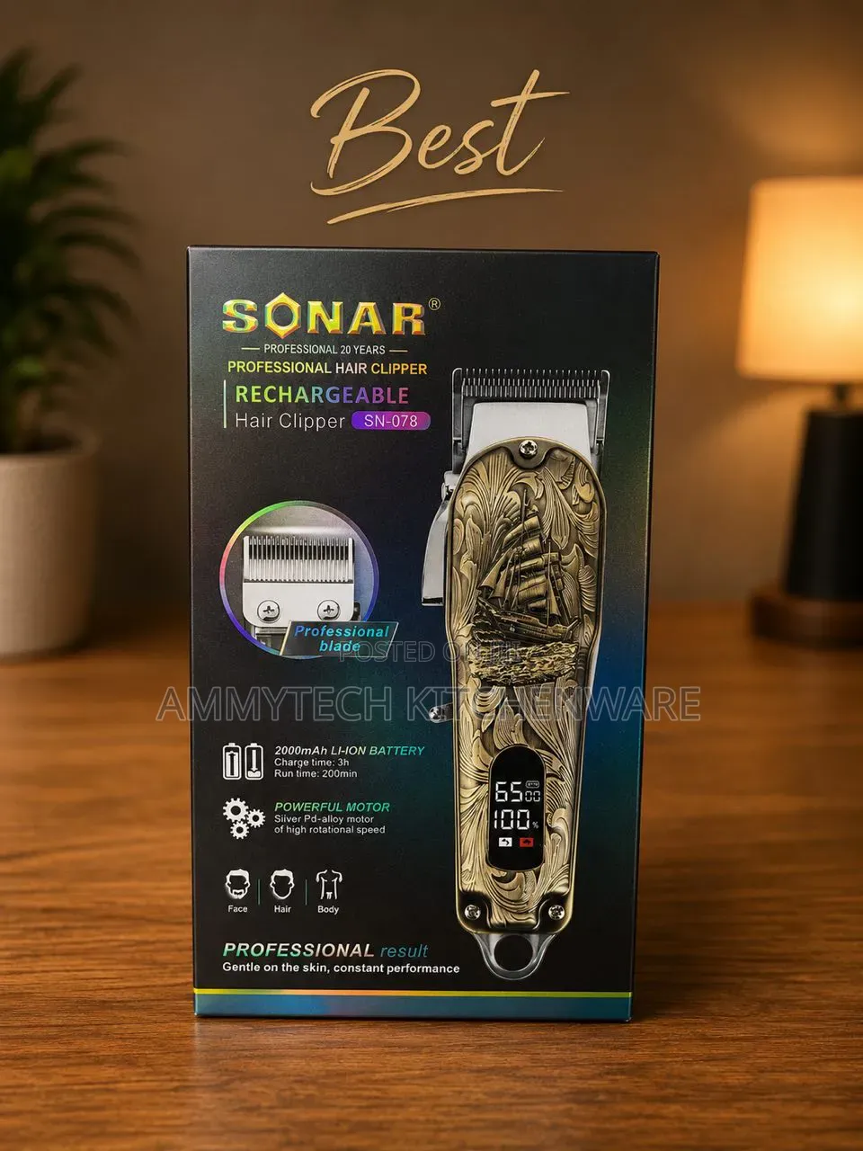 Sonar Rechargeable Professionals Hair Clipper
