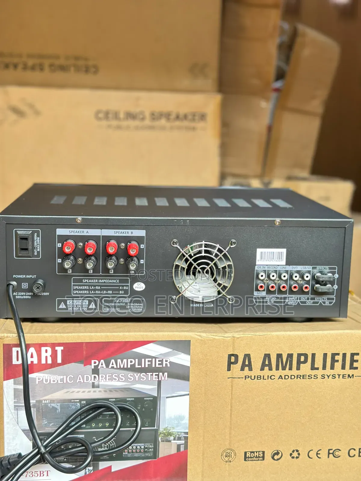 Karaoke Table Top Stereo Amplifier 500watts