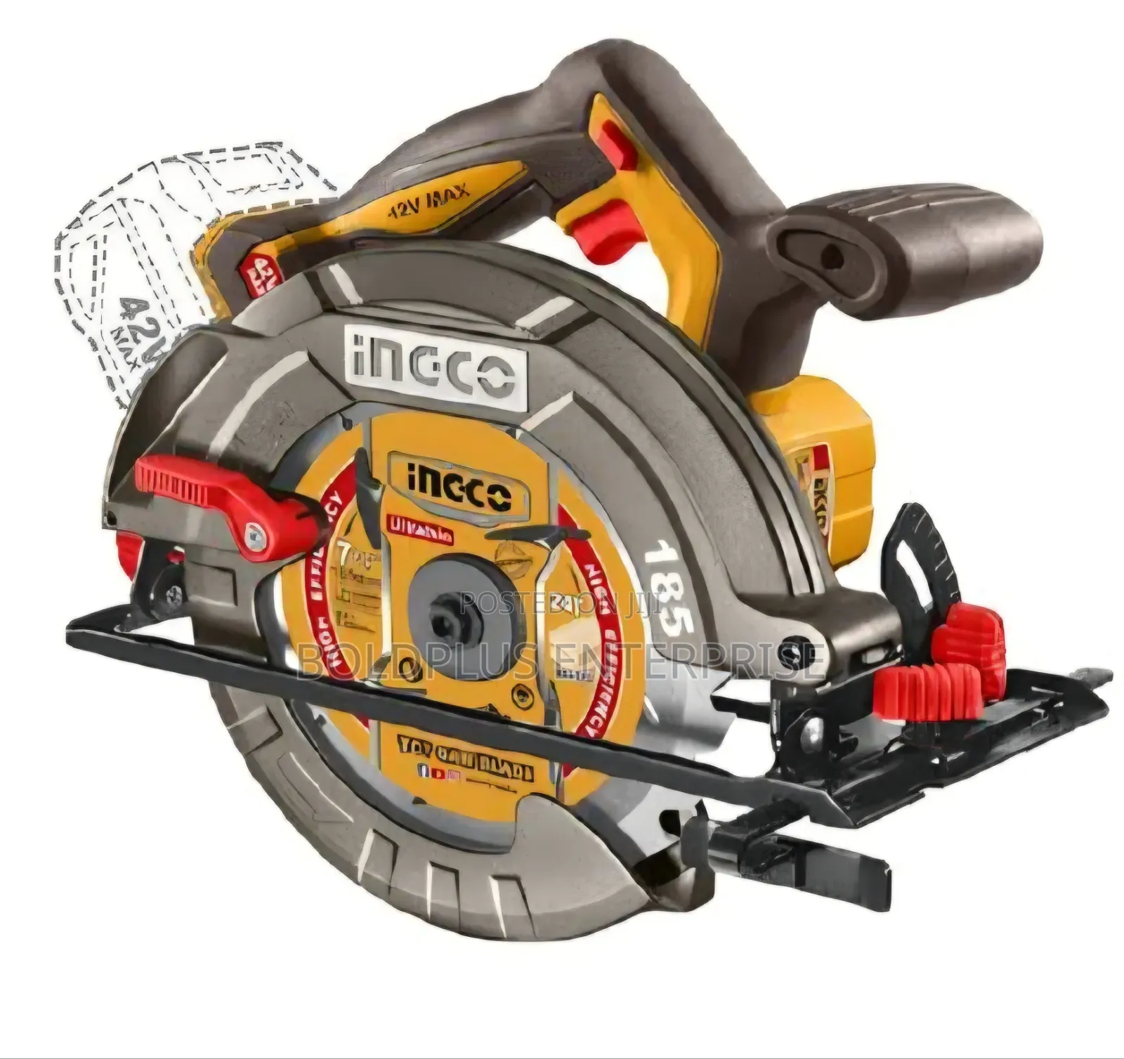 42 Volt Max 7 Inches Rechargable Ingco Circular Saw Machine