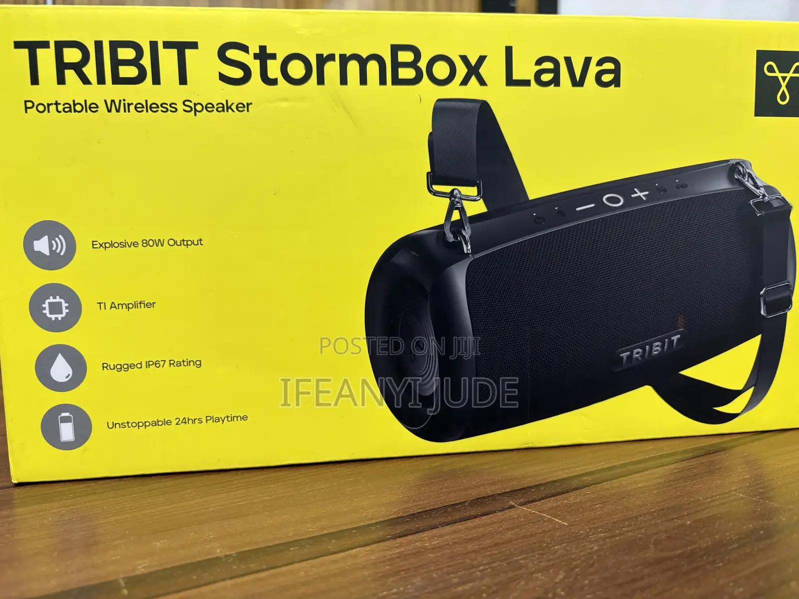This Is the Tribit StormBox Lava Portable Wireless Speaker,