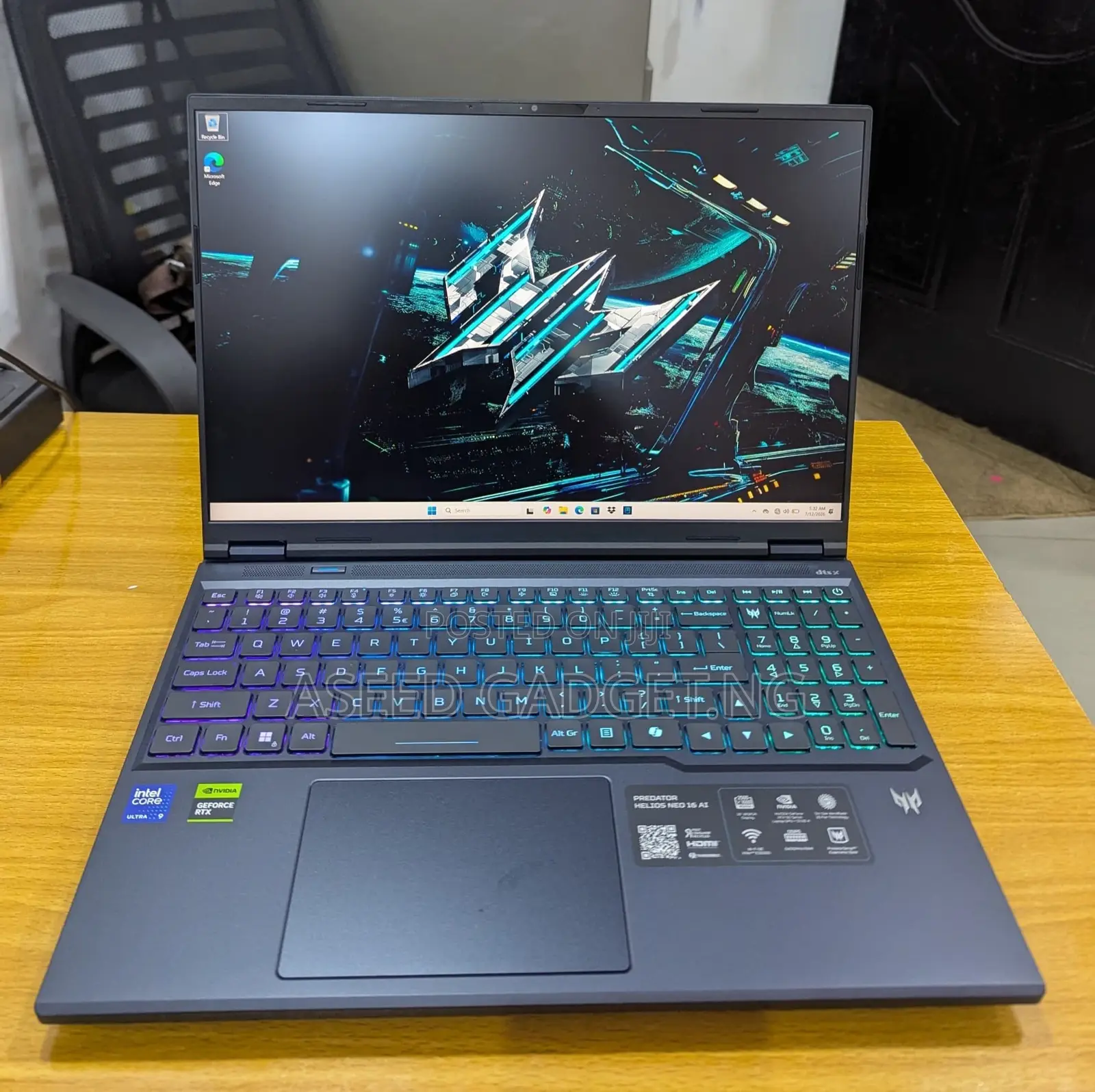 New Laptop Acer Predator Helios Neo 16 32GB Intel Core i9 SSD 1T
