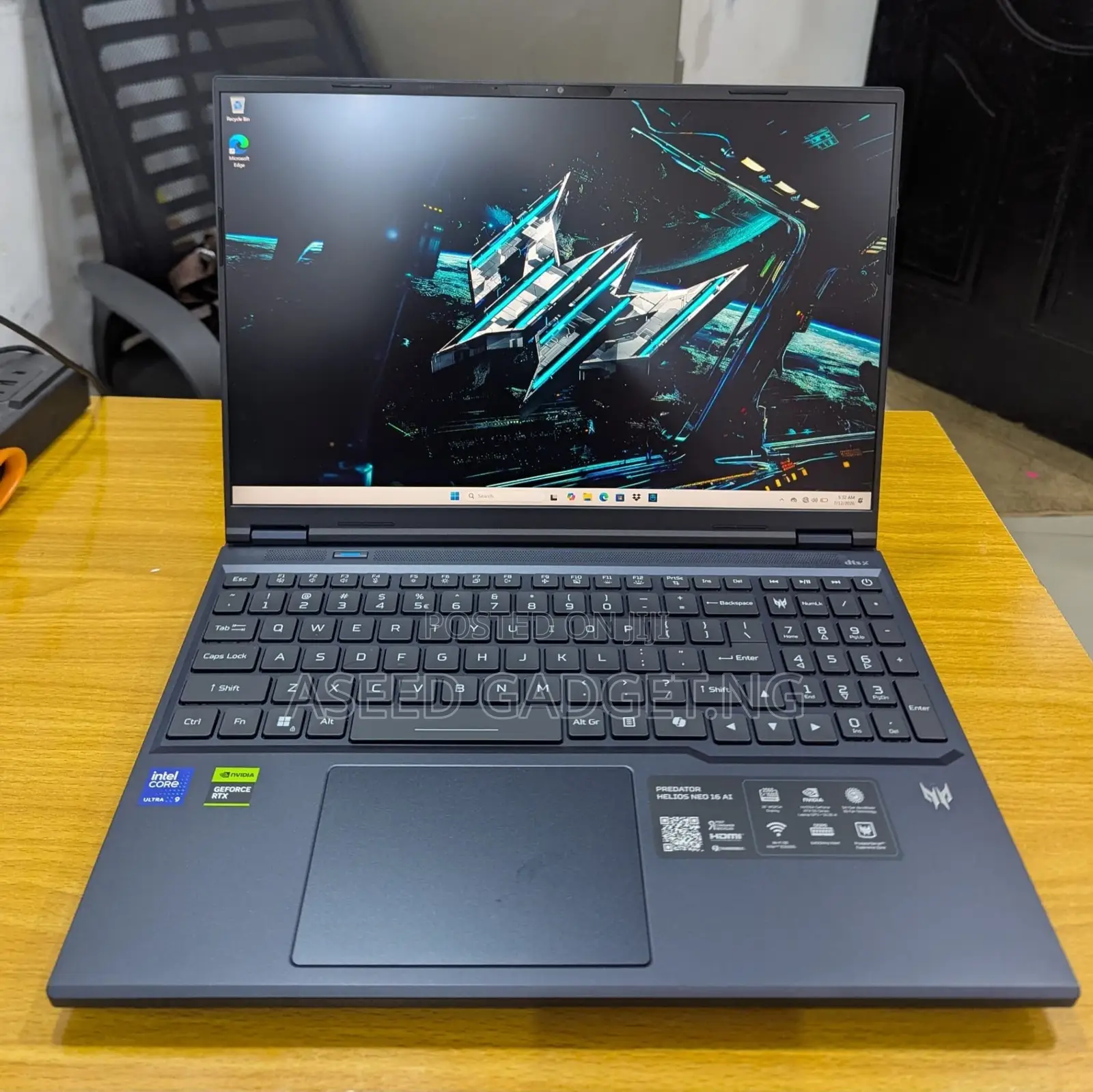 New Laptop Acer Predator Helios Neo 16 32GB Intel Core i9 SSD 1T