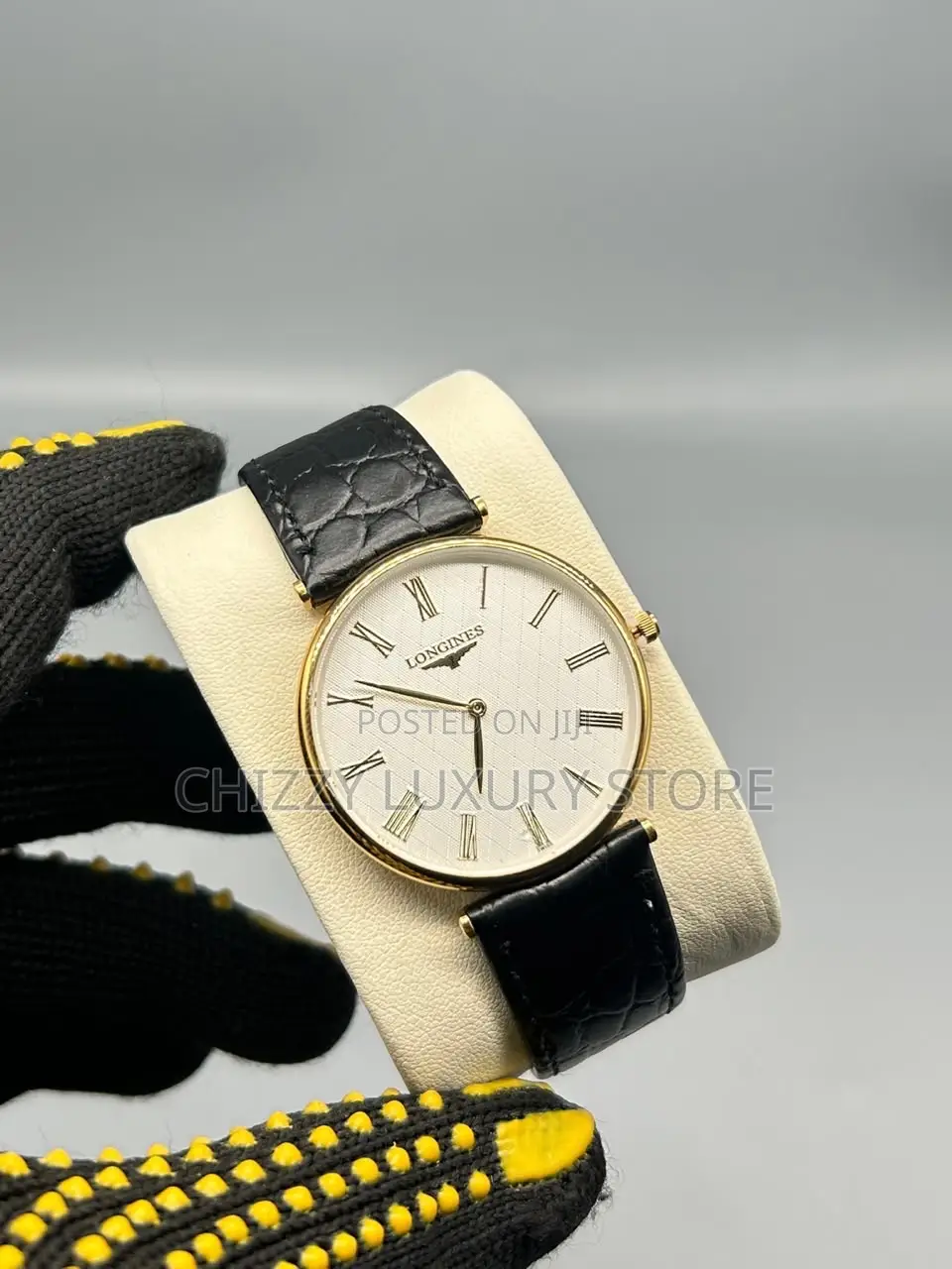 Longines Quality Luxury Men Genuine Leather Wristwatch