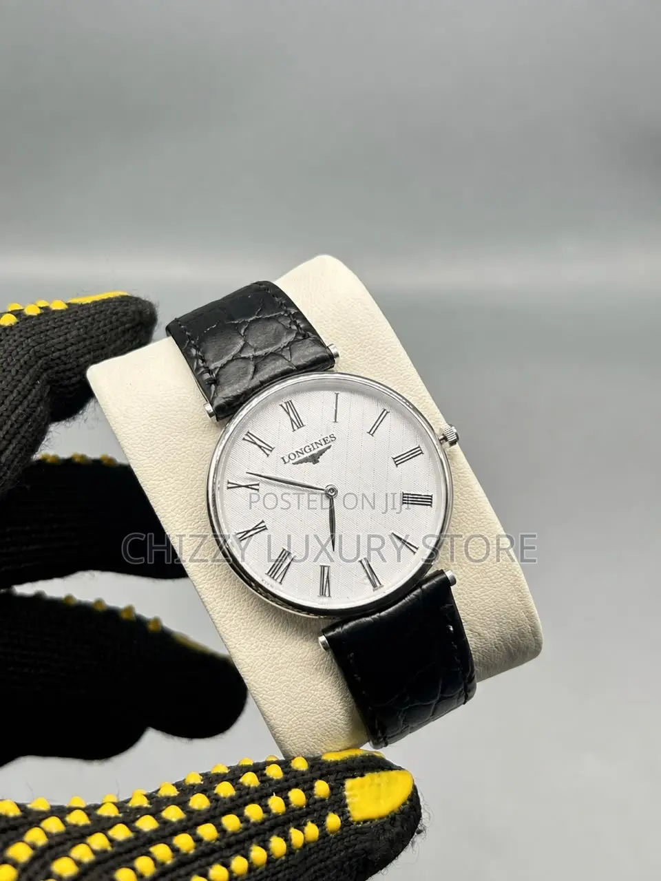 Longines Quality Luxury Men Genuine Leather Wristwatch