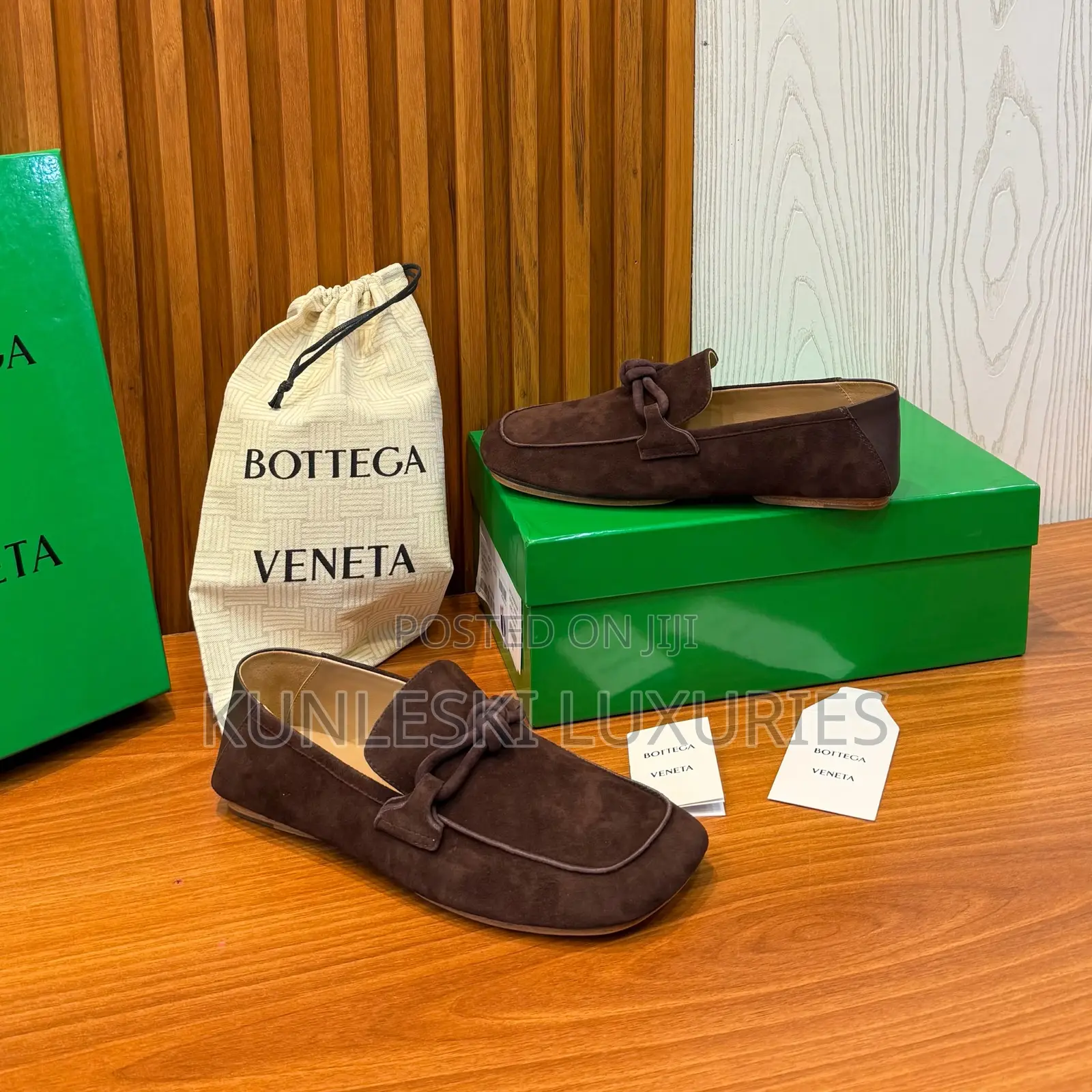 Original Bottega Veneta Daddy Suede Loafers Shoes