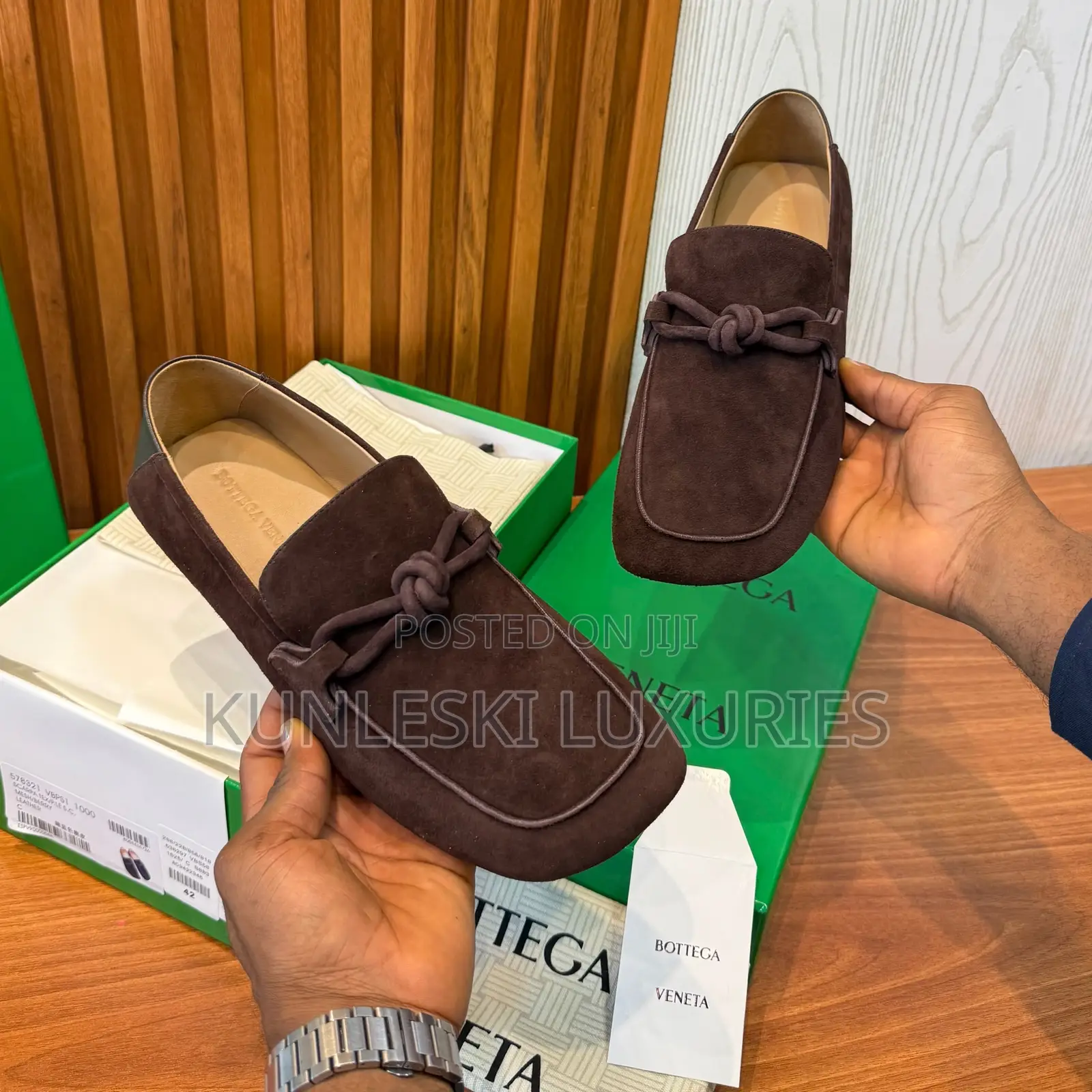 Original Bottega Veneta Daddy Suede Loafers Shoes