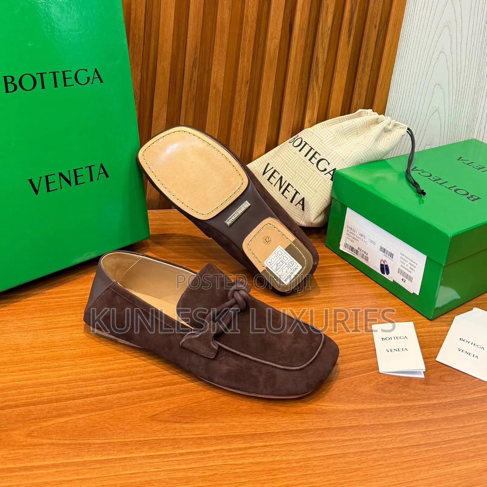 Original Bottega Veneta Daddy Suede Loafers Shoes