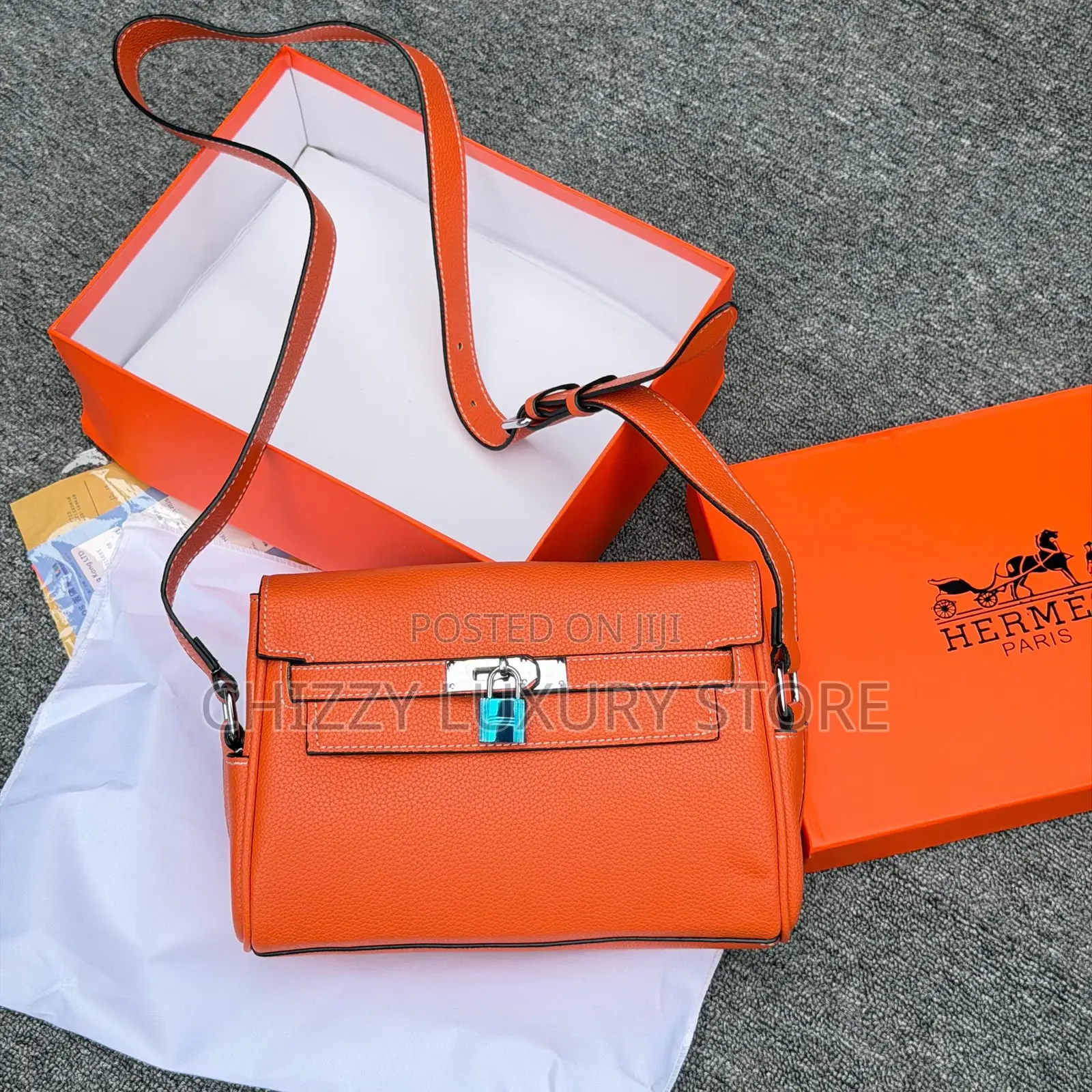 Hermes Quality Luxury Men Genuine Leather Crossbag