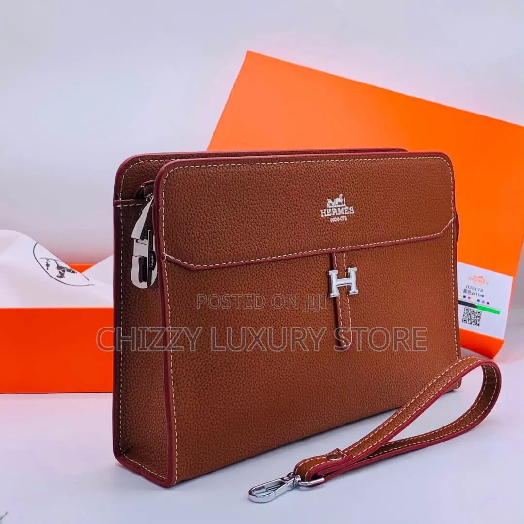 Hermes Quality Luxury Men Genuine Leather Purse