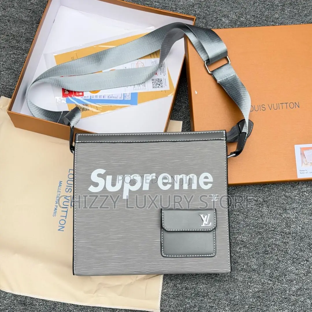 Supreme Quality Luxury Men Genuine Leather Crossbag