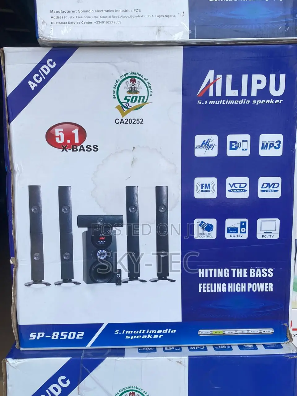 Original Ailipu 5 in 1 Bluetooth USB Home Theater System 5speaker 1sub