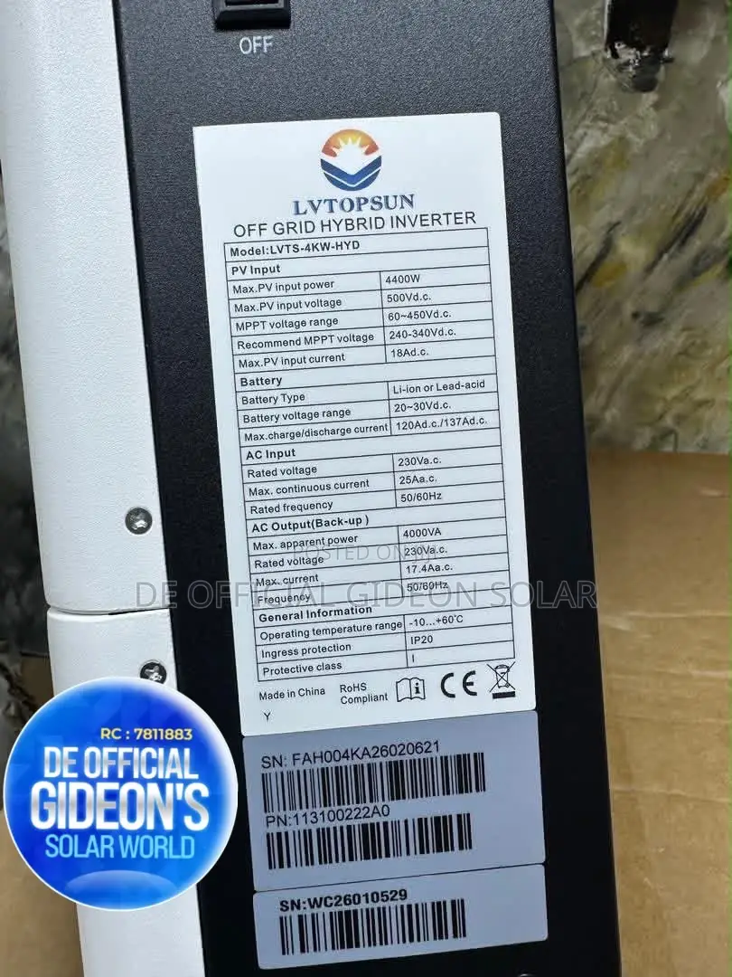 4kw Lvtopsun Hybrid Inverter