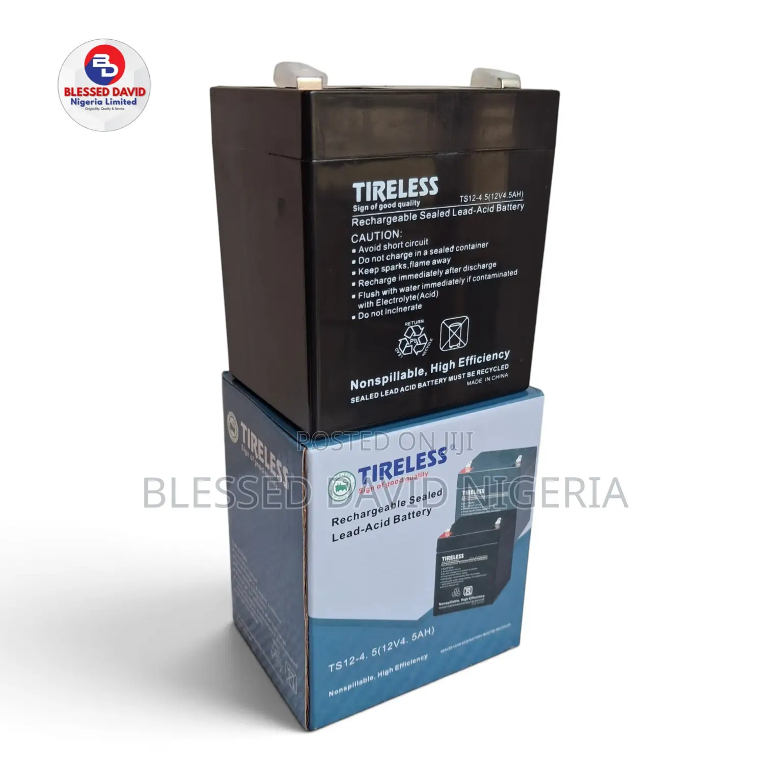 Tireless 12V 4.5Ah Replacement Battery