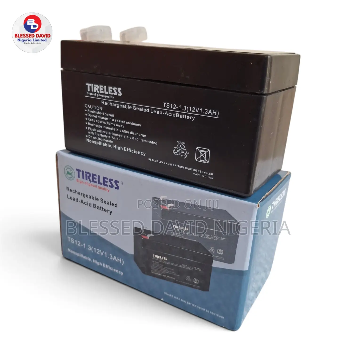 Tireless 12V 1.3Ah Replacement Battery