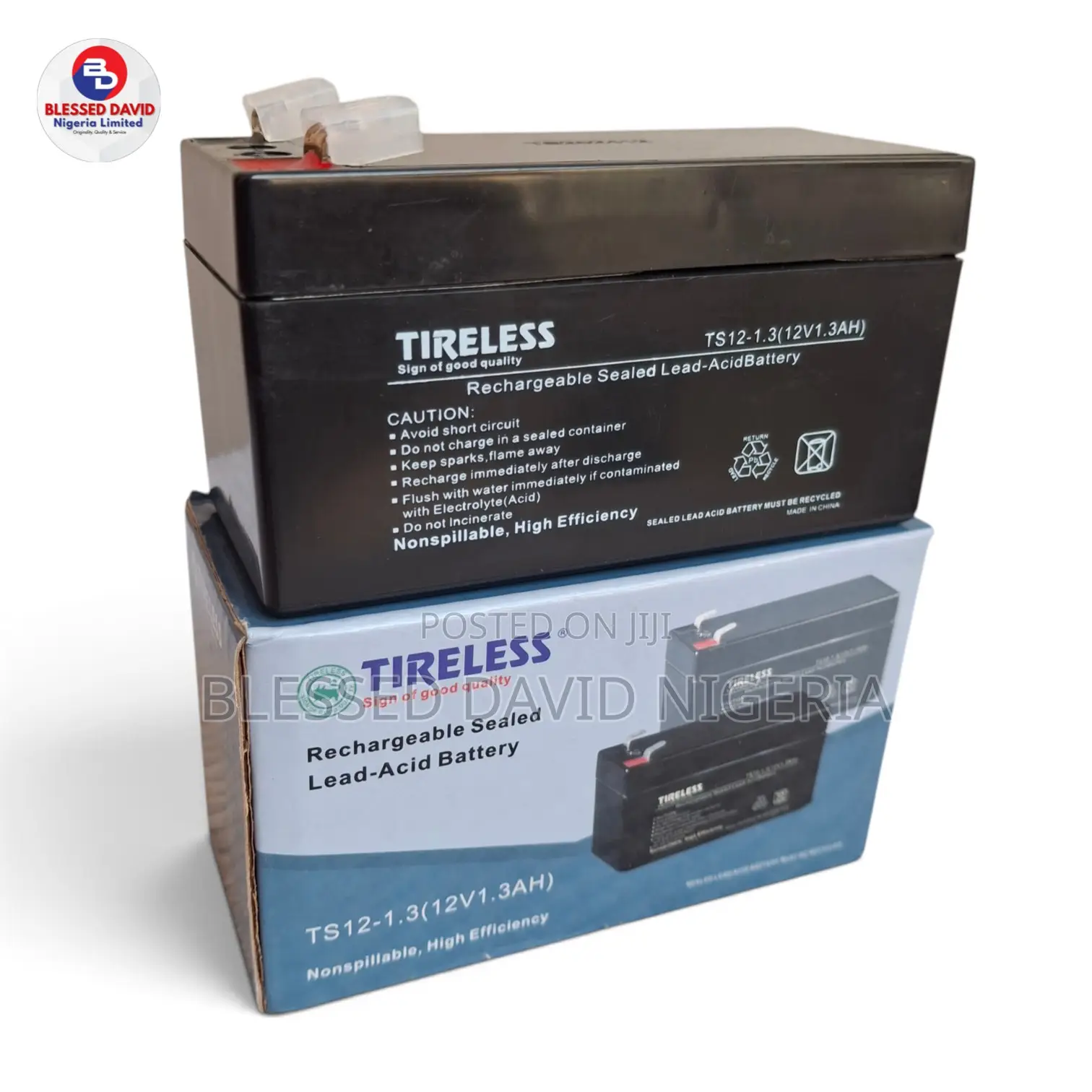 Tireless 12V 1.3Ah Replacement Battery