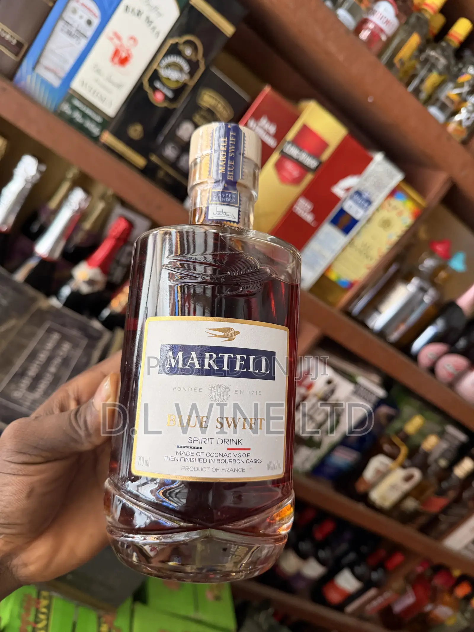 Martell Blue Swift Cartoon of 12 Bottles