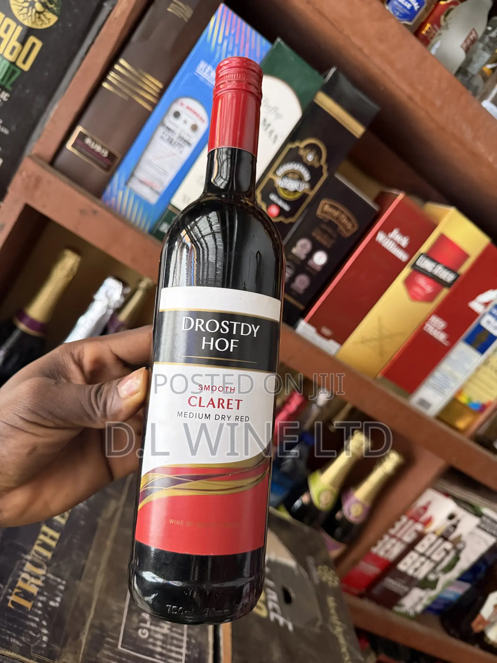 Drostdy Hof Red Wine Cartoon of 12 Bottles