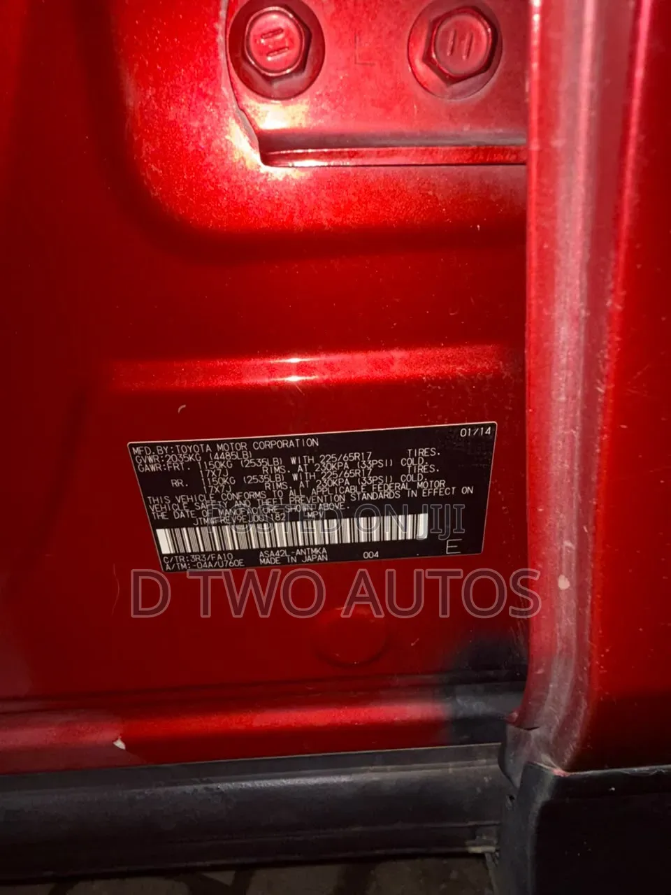 Toyota RAV4 2015 Red