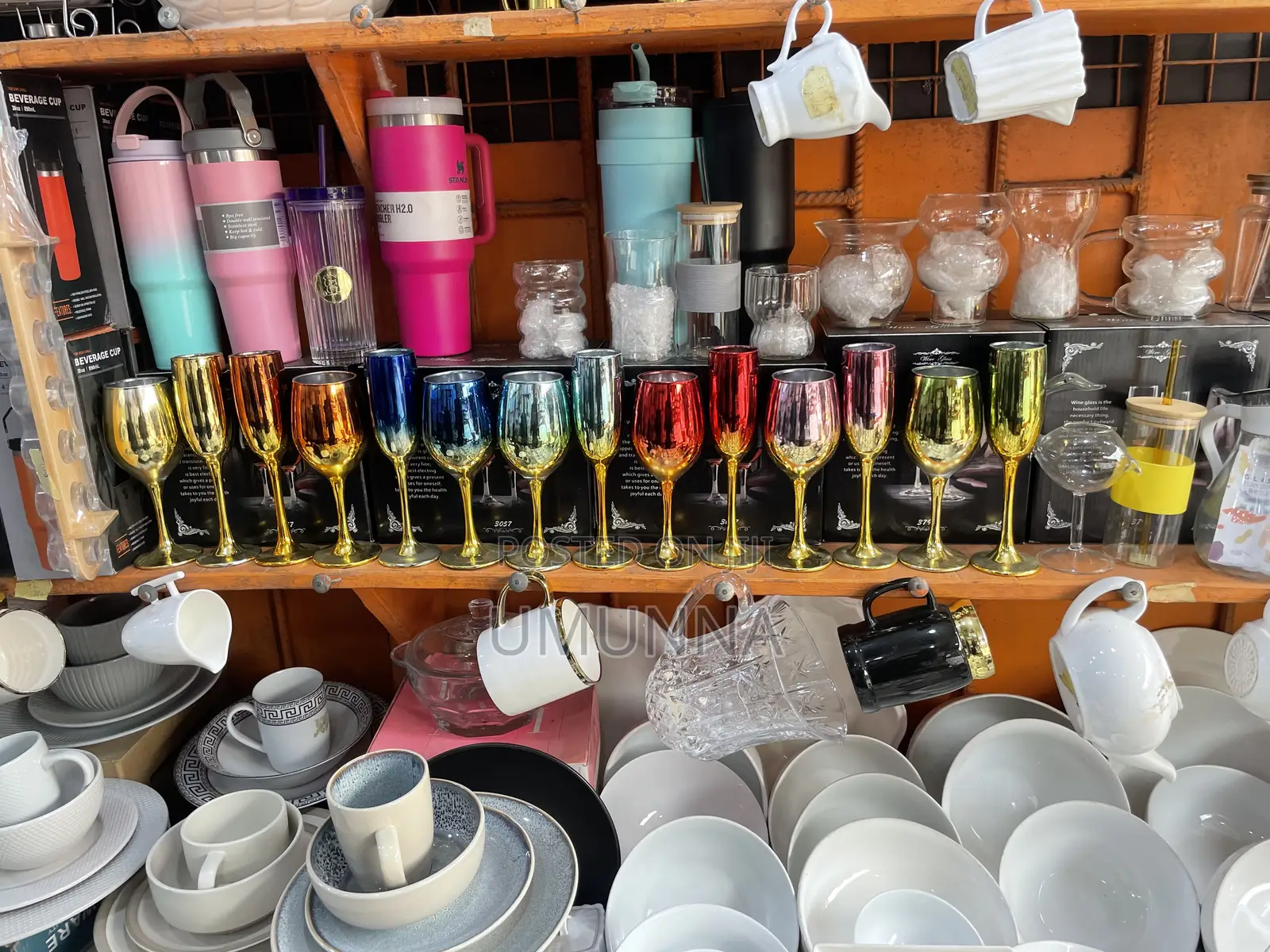 Colored Wine and Champagne Glass