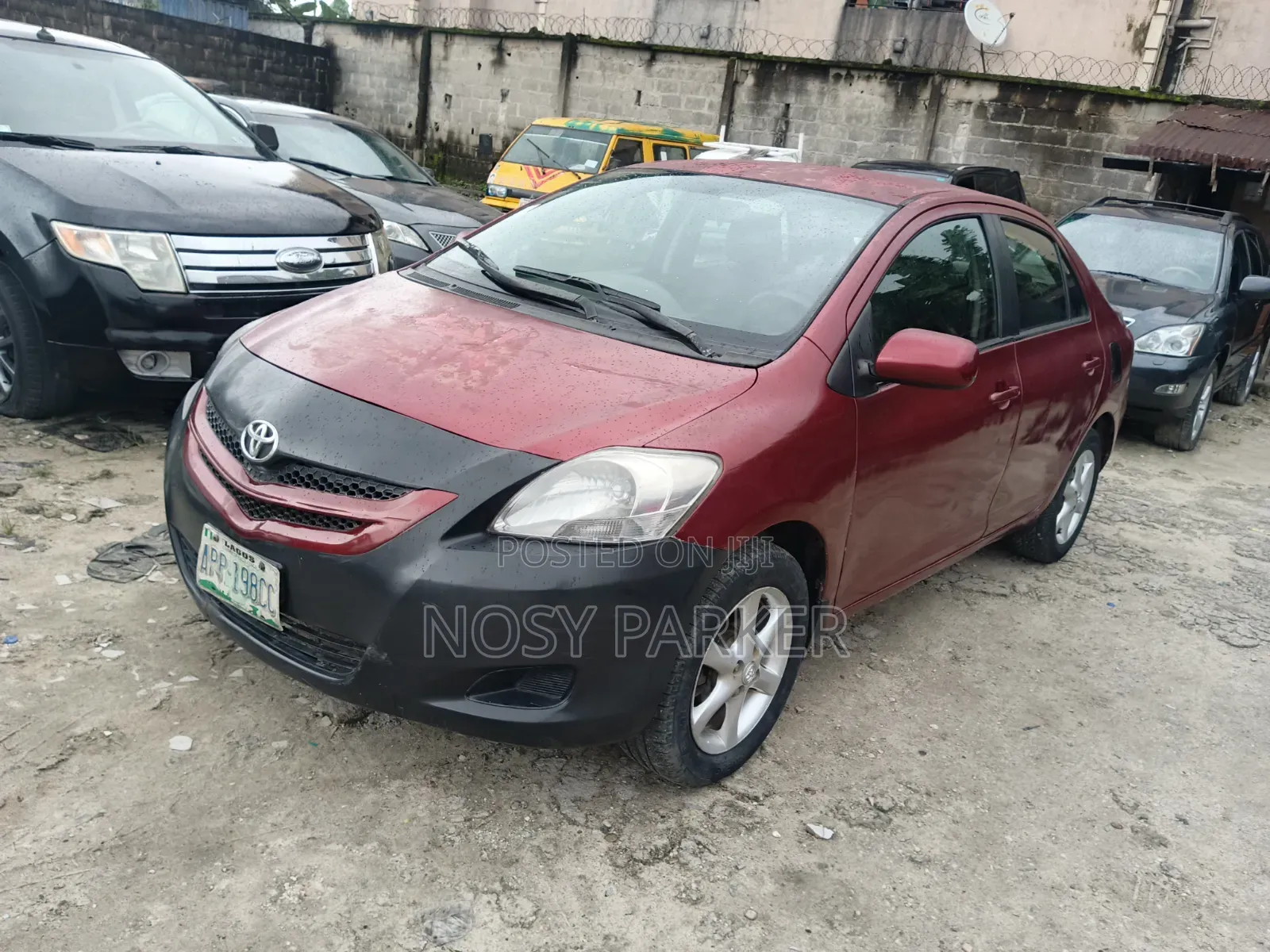 Toyota Yaris 2007 Red