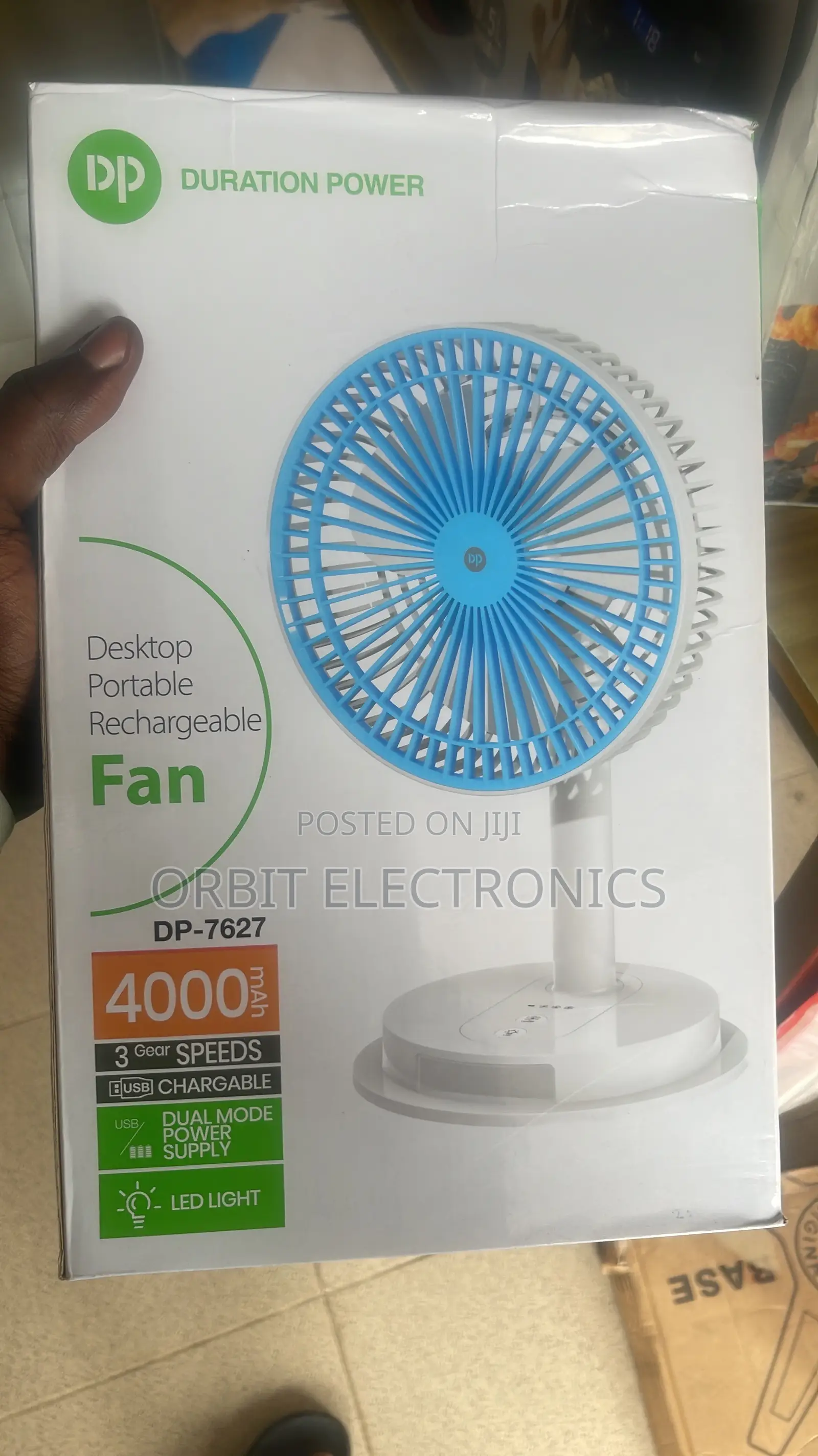 Desktop Portable Rechargeable Fan