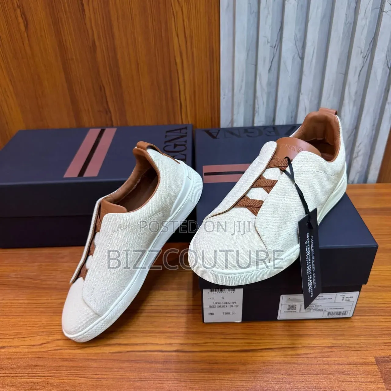 Original Zegna Men's Sneakers 100% Authentic Guaranteed