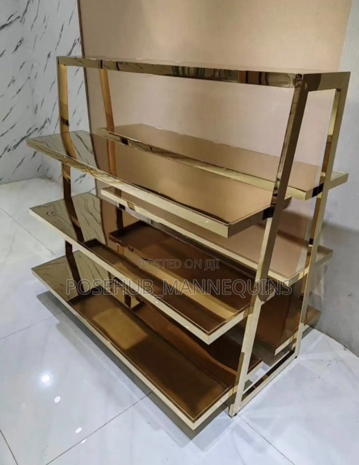 Metal 4-Tier Double Side Display Rack