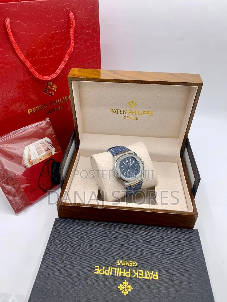 Denim Strapped Patek Philippe Watch. Special Design