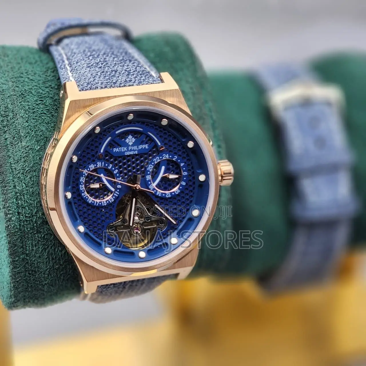 Denim Strapped Patek Philippe Watch. Special Design