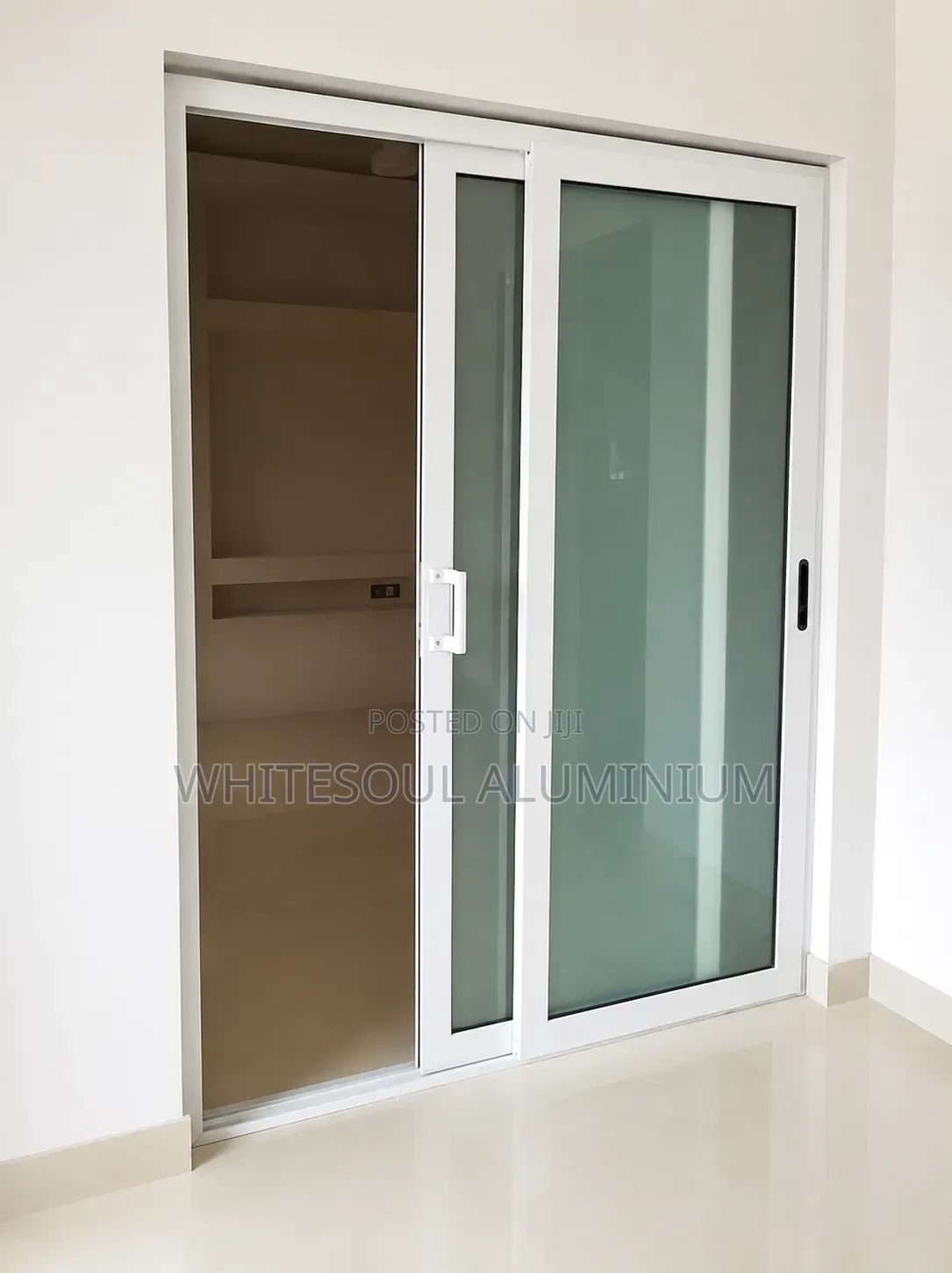 Premium Aluminum White Sliding Glass Door