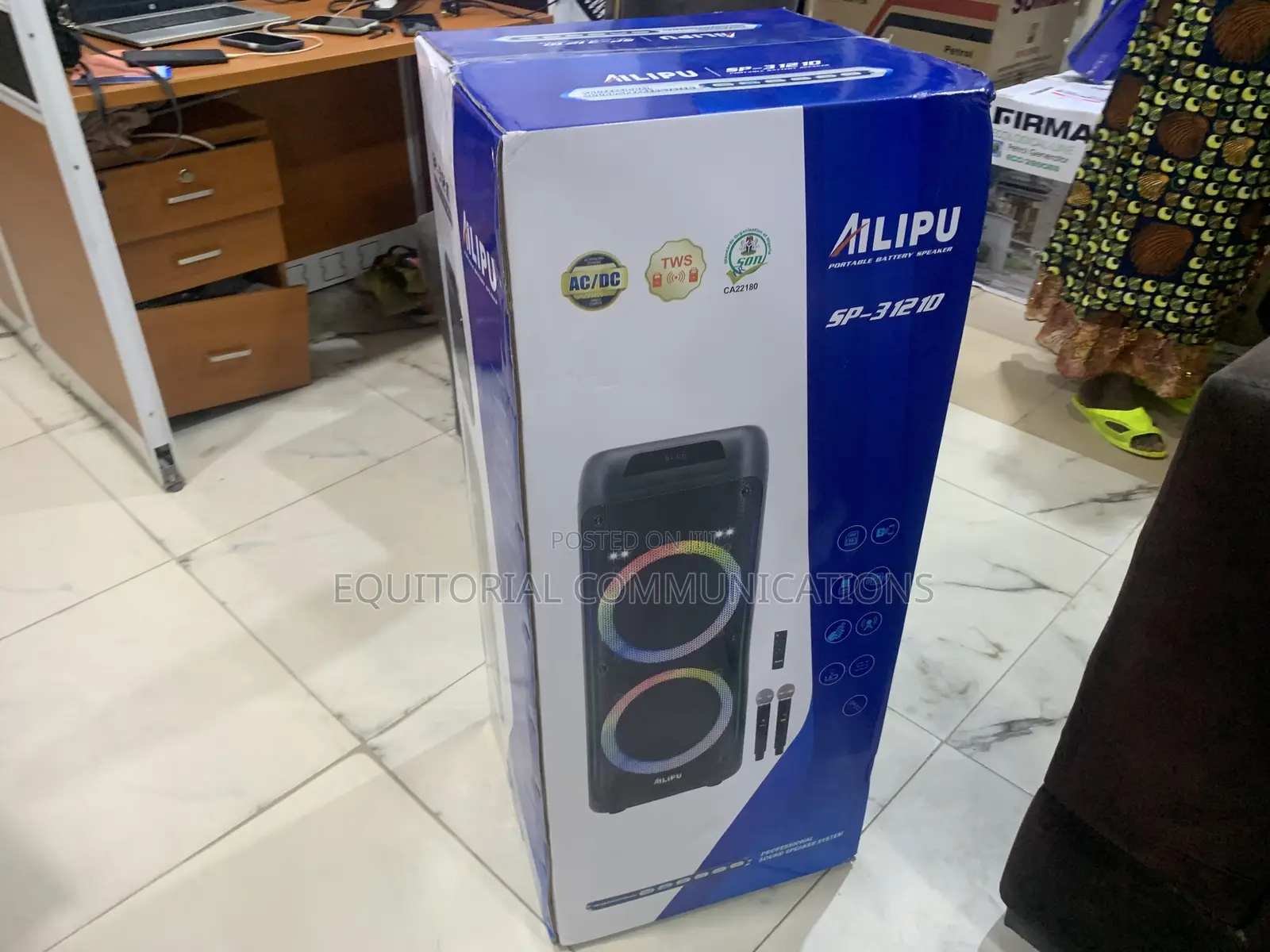AILIPU SP-31210 Bluetooth Speaker for Outdoor Events