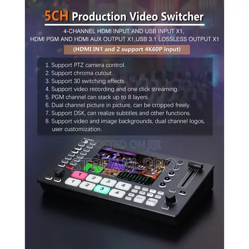 FoMaKo M3 HDMI Video Live Streaming Switcher/Mixer