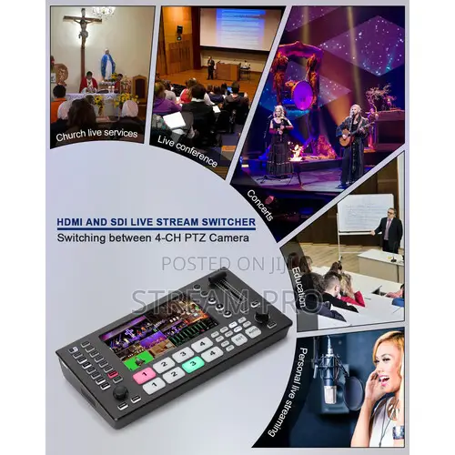FoMaKo M3 HDMI Video Live Streaming Switcher/Mixer