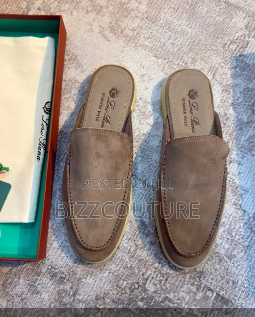 Original Loro Piana Men's Half Shoes 100% Authentic Guaranteed