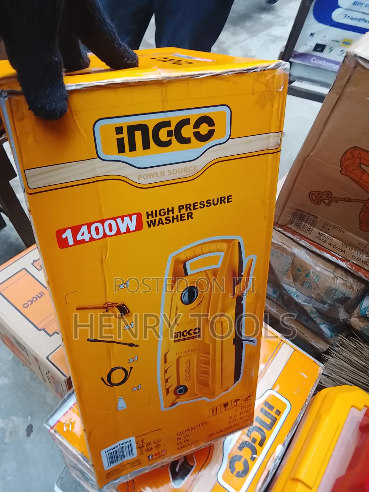 High Pressure Washer 1400w Ingco Product