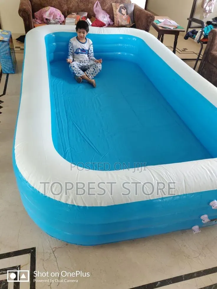 Inflatable Swimming Pool Complete With Electric Pop 8fit or 18fit