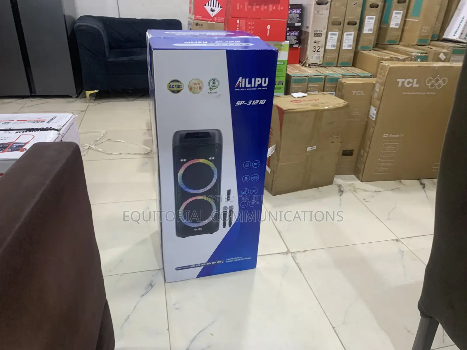 AILIPU SP-31210 Super 90000W Bass Rechargeable Speaker