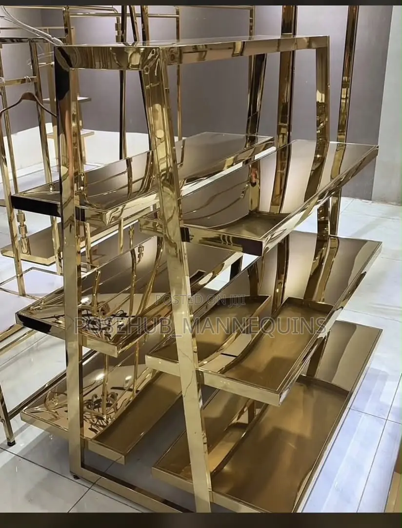 Metal 4-Tier Double Side Display Rack