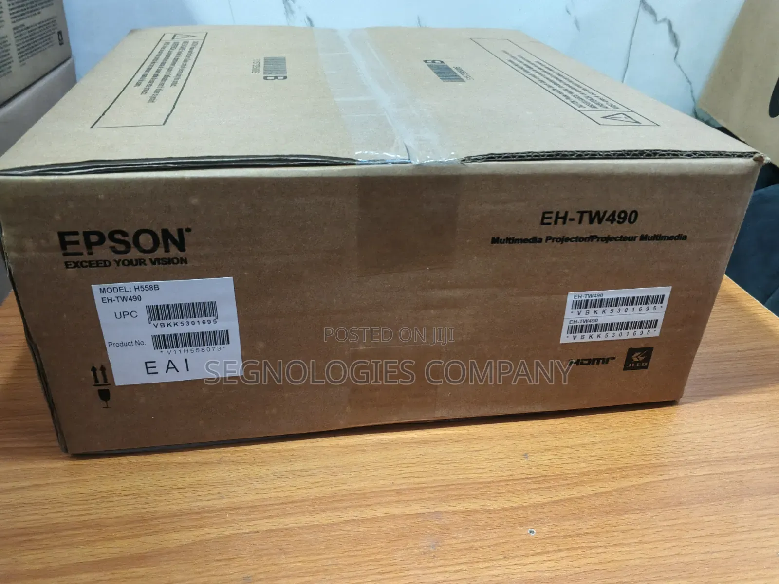 Espon EH-TW490 3000 Lumens HD- Ready 3LCD Home Cinema Projector