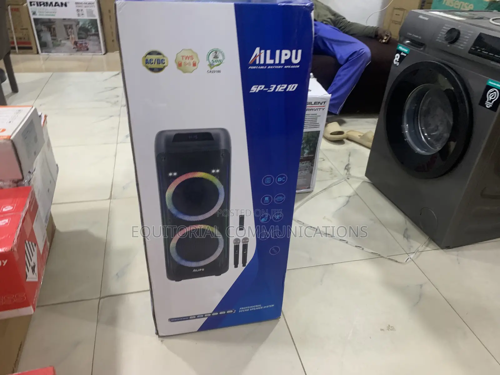 AILIPU SP-31210 Bluetooth 90000W Speaker With Extended Battery Life