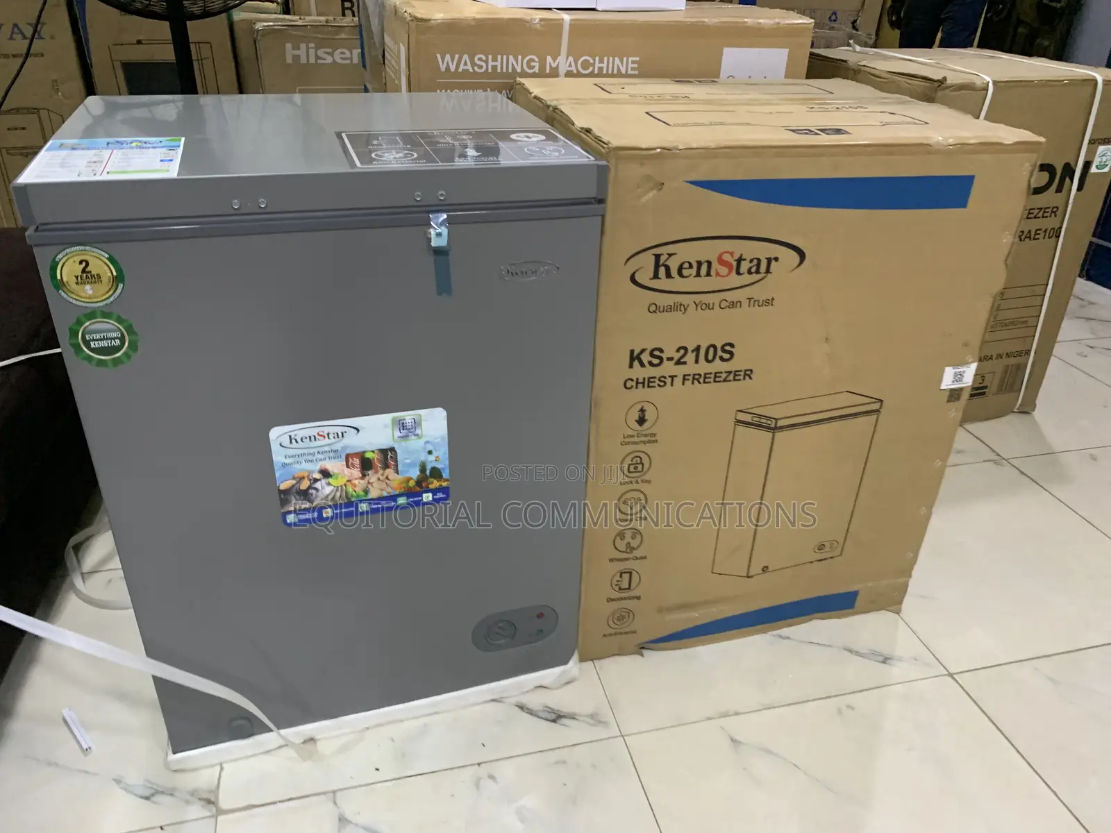 KENSTAR KS-210S Chest Freezer – 160 Litres Single Door Deep Freezer