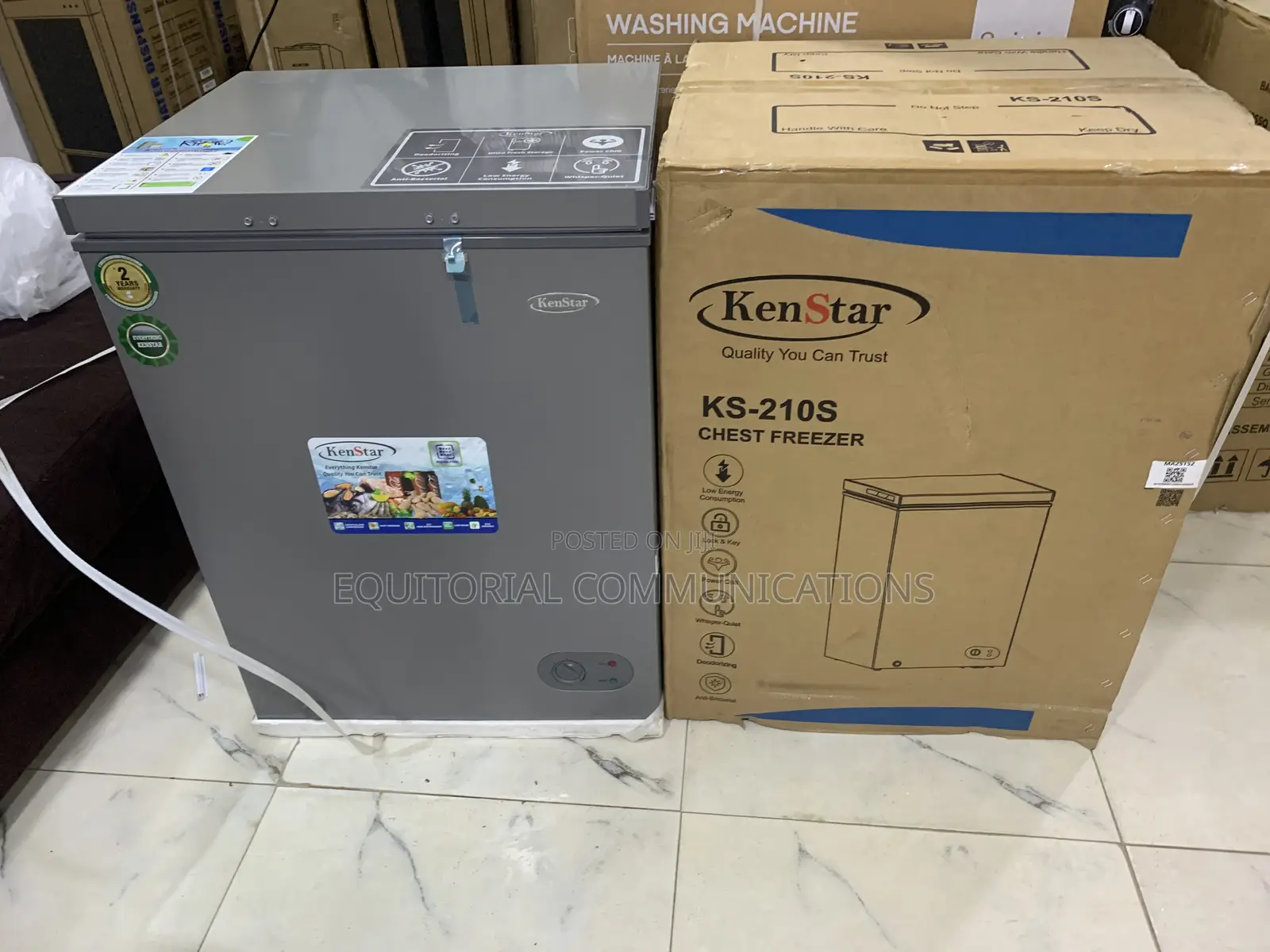 KENSTAR KS-210S Chest Freezer – 160 Litres Single Door Deep Freezer